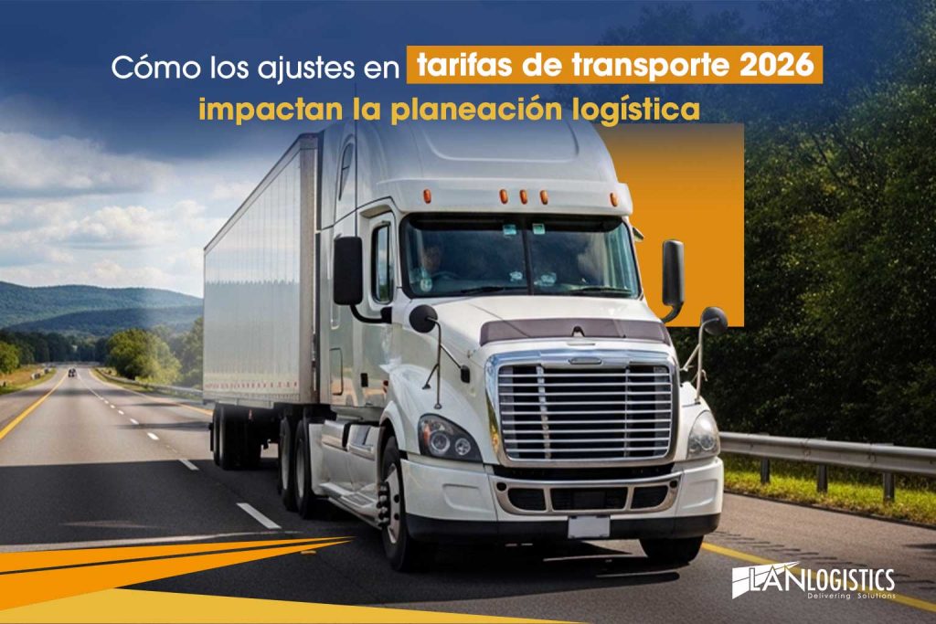 Transporte terrestre de carga en México afectado por los ajustes en tarifas de transporte 2026 y su impacto en la logística empresarial.