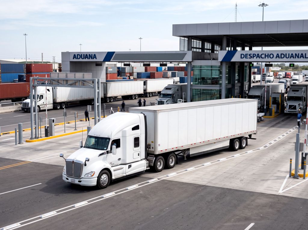 Importaciones y exportaciones en México 2026 con transporte de carga en aduana