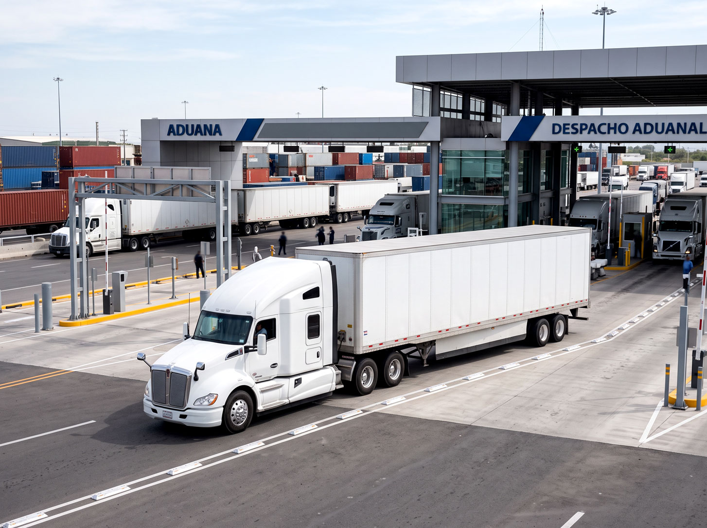 Importaciones y exportaciones en México 2026 con transporte de carga en aduana